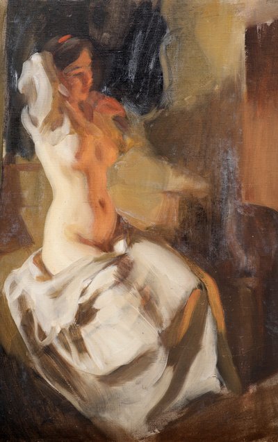 Desnudo a la luz del fuego de Anders Leonard Zorn